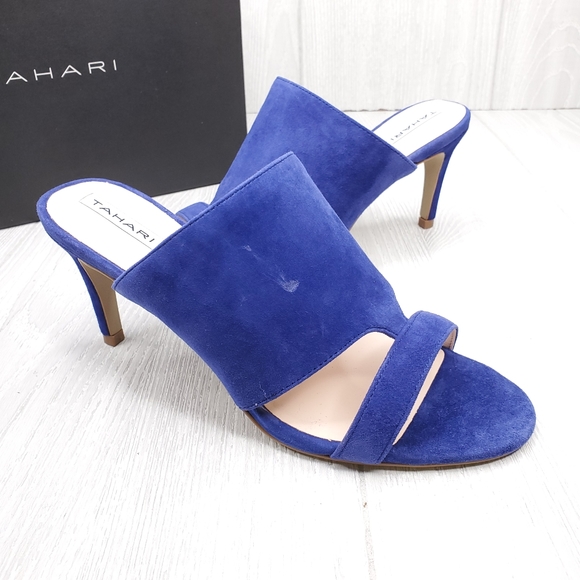 Tahari Shoes - Tahari Adalicia Blue Suede Dress Shoes 8.5